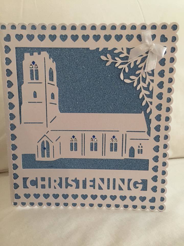 Church Card template - Christening - studio file