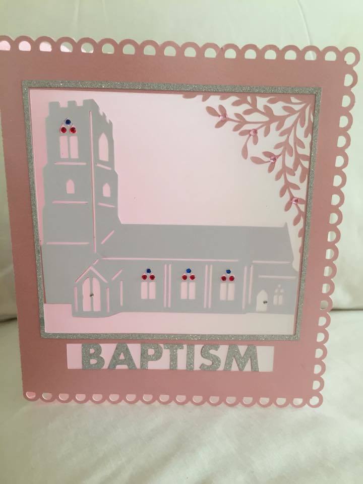 Church Card template - Baptism - studio file