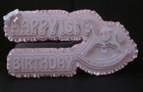 Download Rocking Horse 3d Card Template 1st Birthday Svg