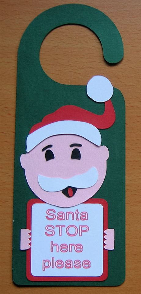 Santa Father Christmas Door Hanger Studio file