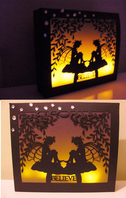 Fairy Time 23 SVG FORMAT Large Gift Box or LED Tealight Luminaire