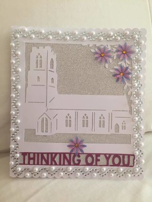 Church Card template - studio file Thinking Of you