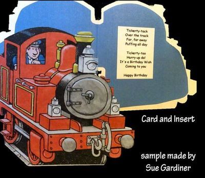 Tobias The Tank Engine, Shaped Card and Insert