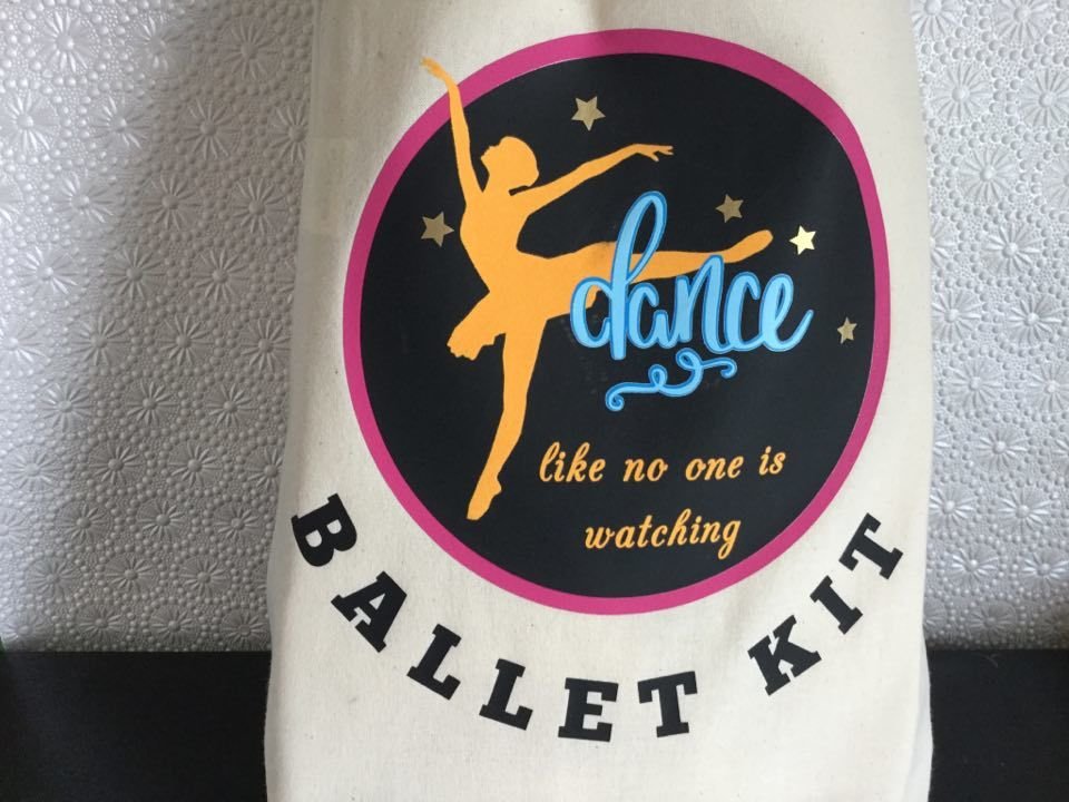 Ballet Dance Kit Bag Design 6 - studio format for HTV vinyl