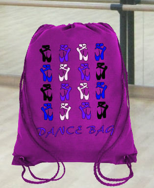 Ballet Dance Kit Bag Design 7 - studio format for HTV vinyl