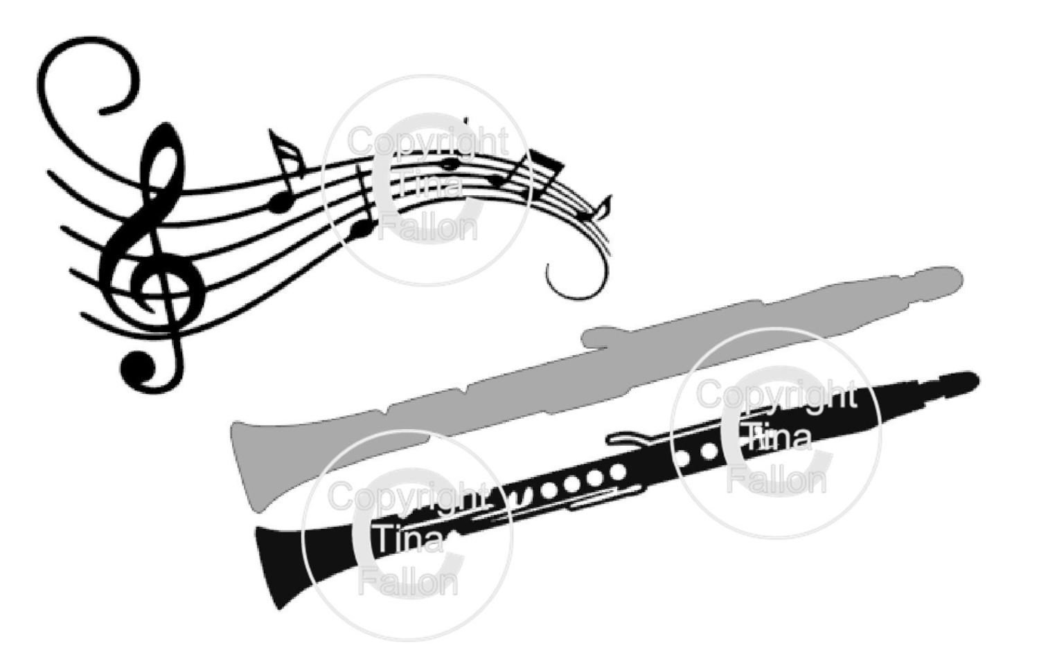 Layered Clarinet and music