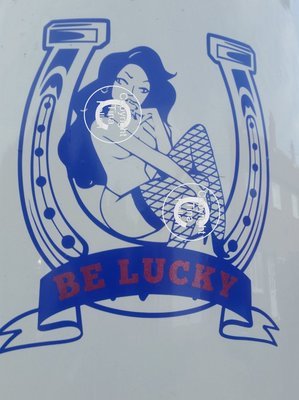 Lady Luck Be Lucky Horseshoe, london taxi, vegas,gamble, casino, london black cab