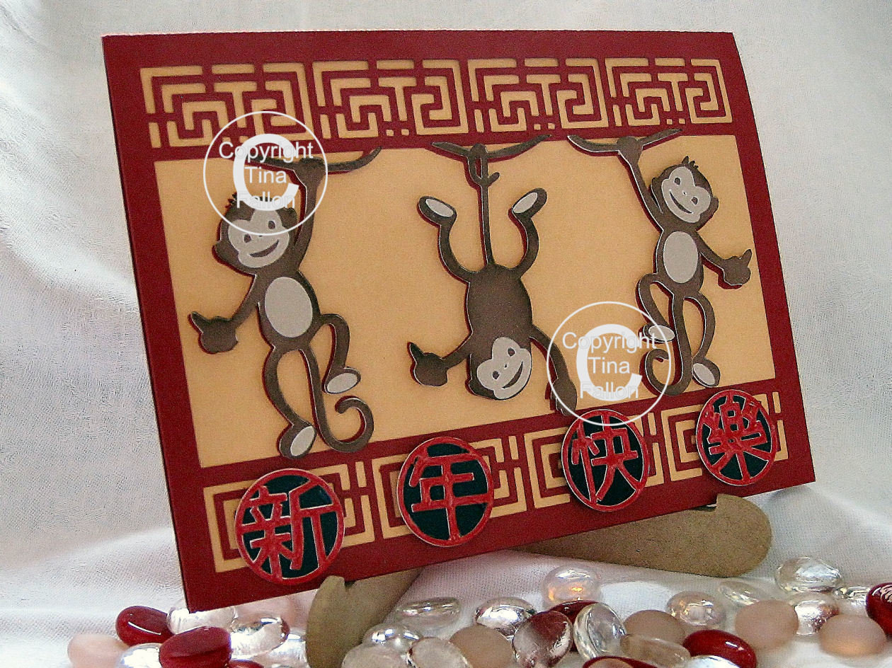 Chinese New Year Card - design 4 Year of The Monkey