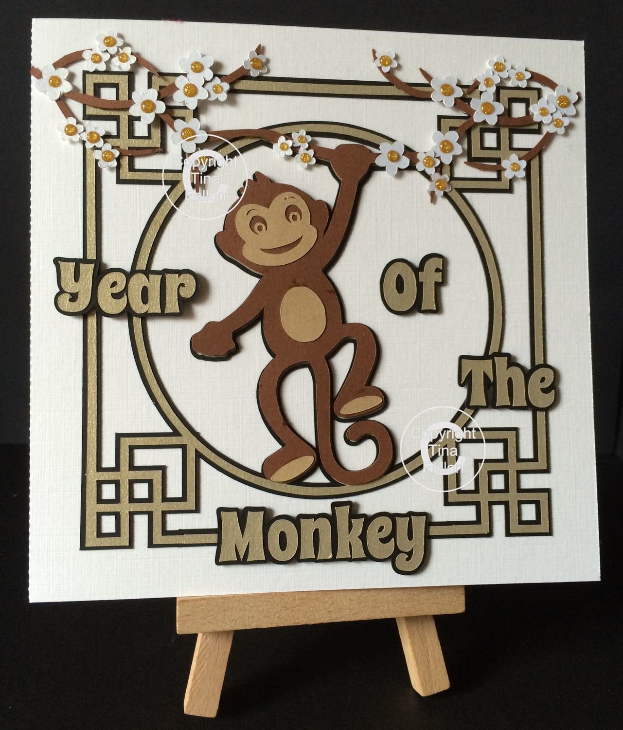 Chinese New Year Card - design 6 Lunar Year of The Monkey