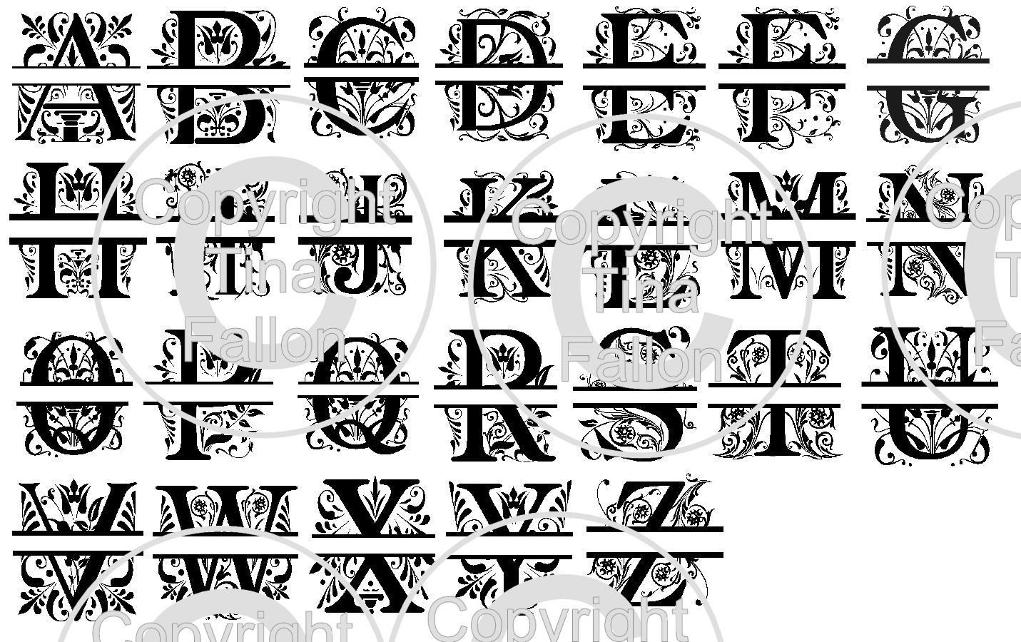 Split Letters - All 26 letters