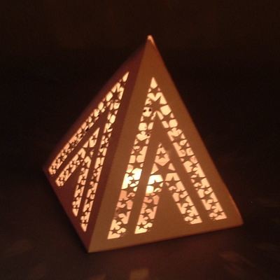 Pyramid - star pattern luminaire