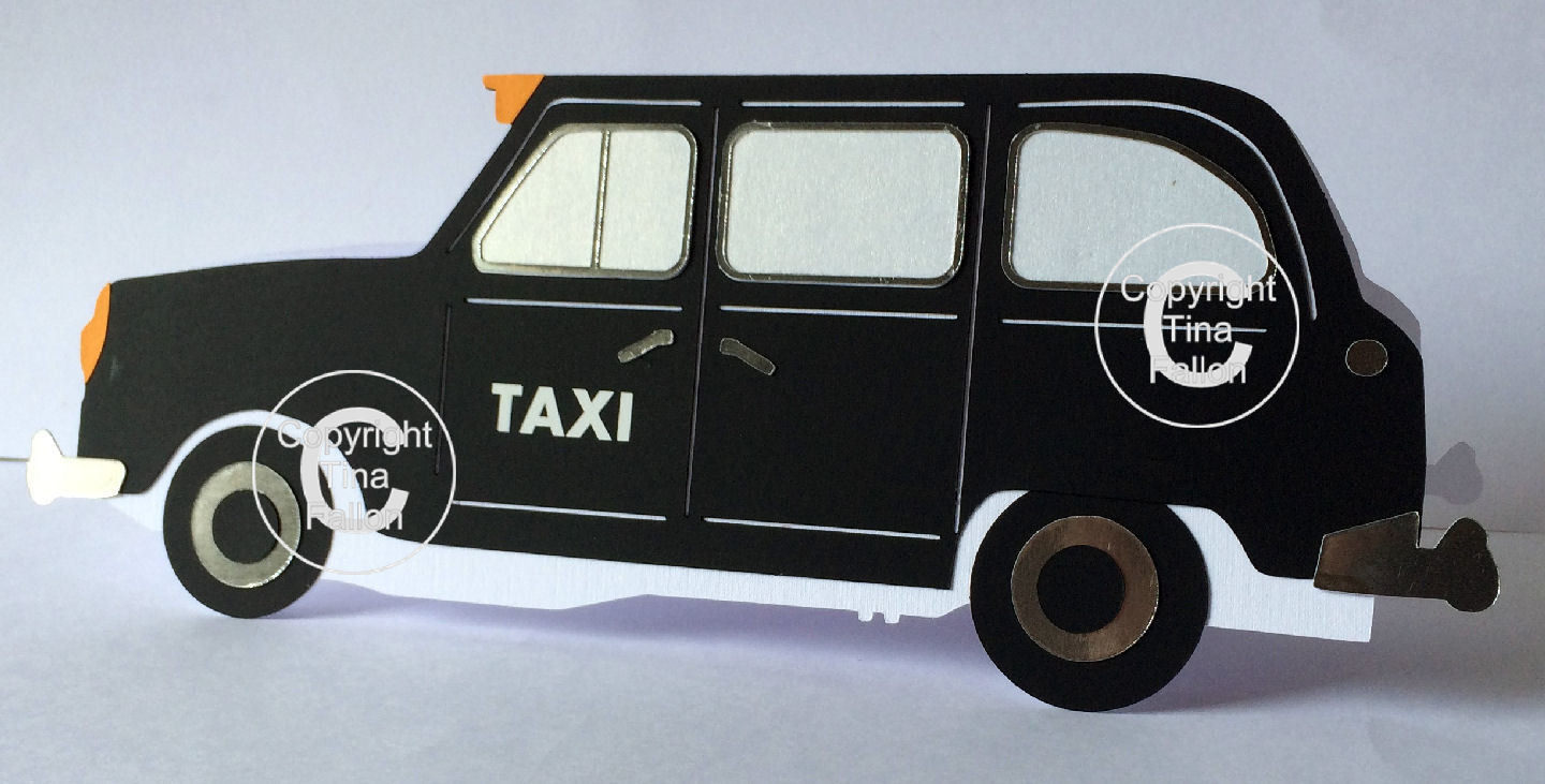London TX4 Taxi (with box and insert ) Studio /SVG and FCM format