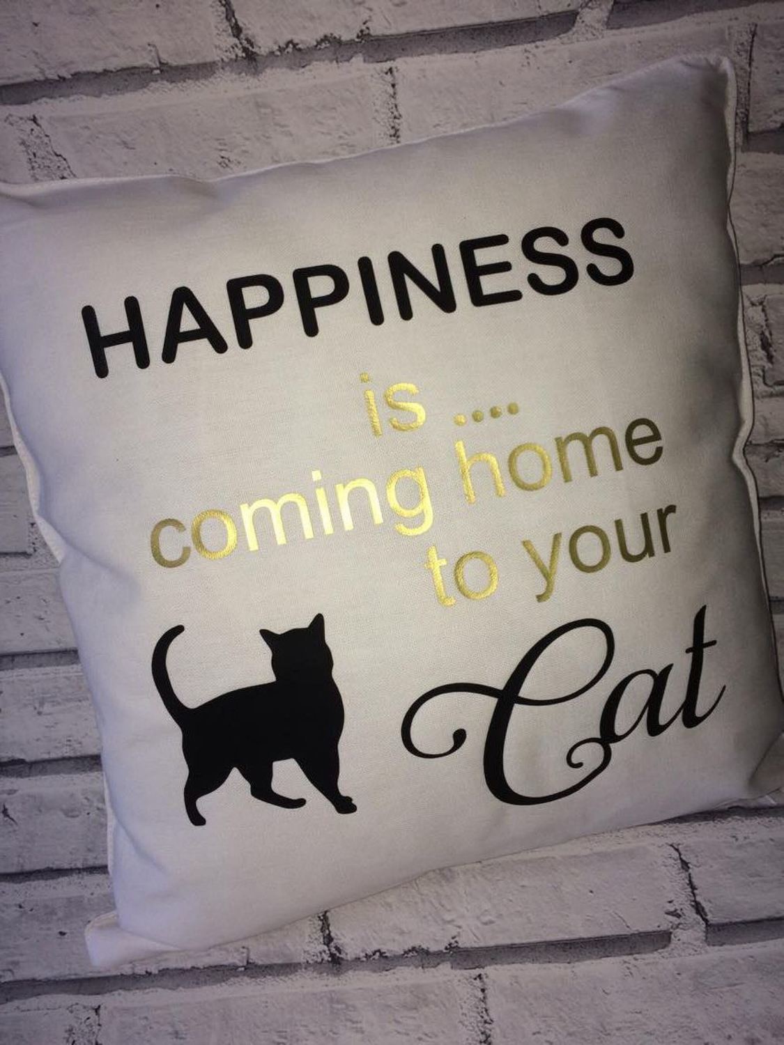 Happiness is coming home to your Cat design 1 - vinyl HTV etc