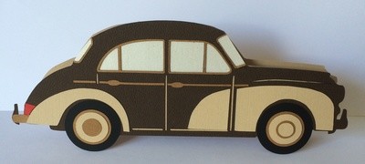 Classic Car ** Morris Minor ** Card Template and Topper