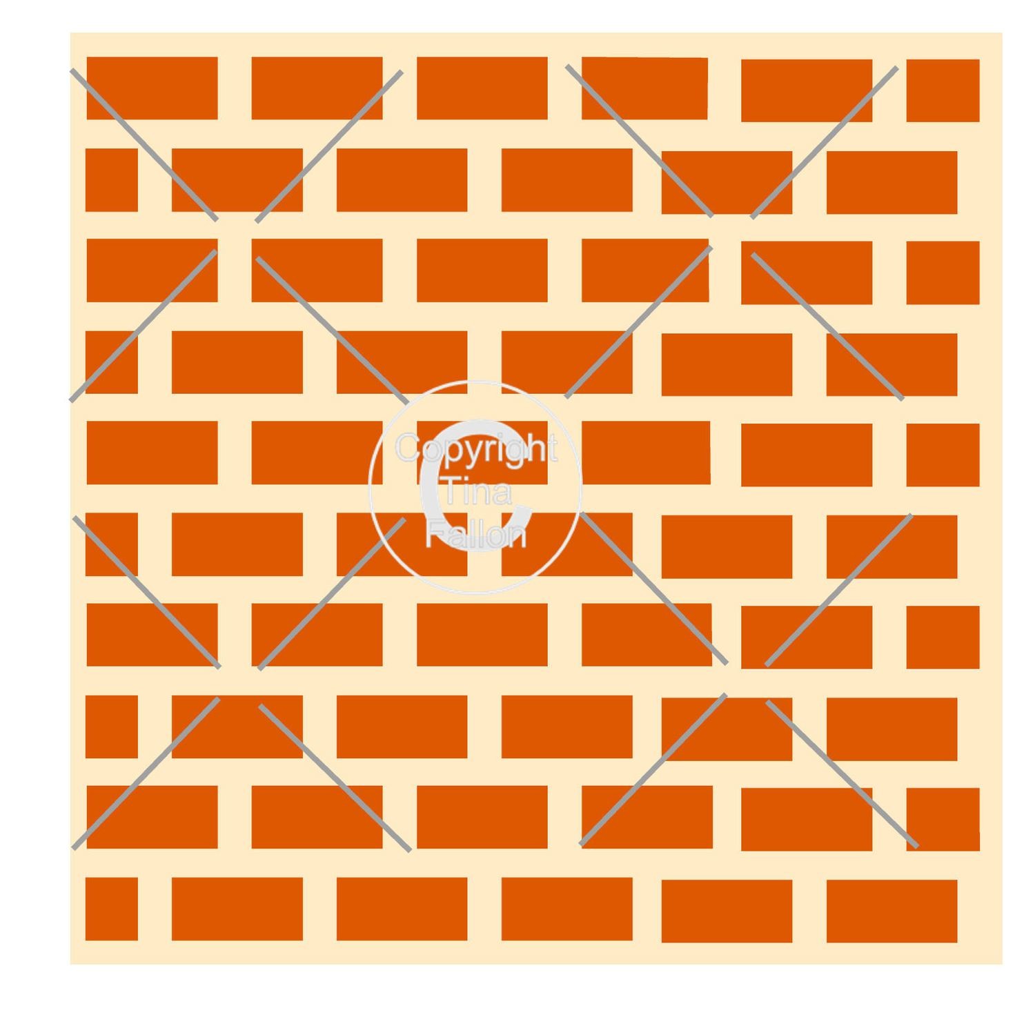 Brick Wall - Square template
