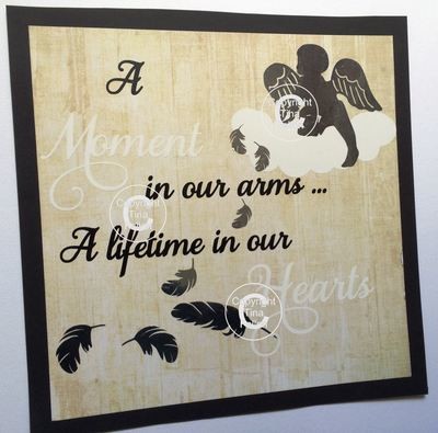 A moment in our arms - baby memory, bereavement, angel wings, angel baby