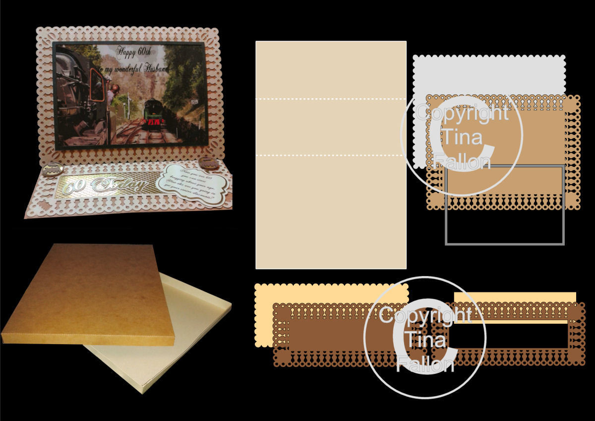 Easel Card Kit with frames and layers (complete with Box)