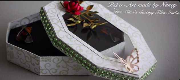 Jewellery Box with inserts for Ear-rings, Necklaces Mum mother