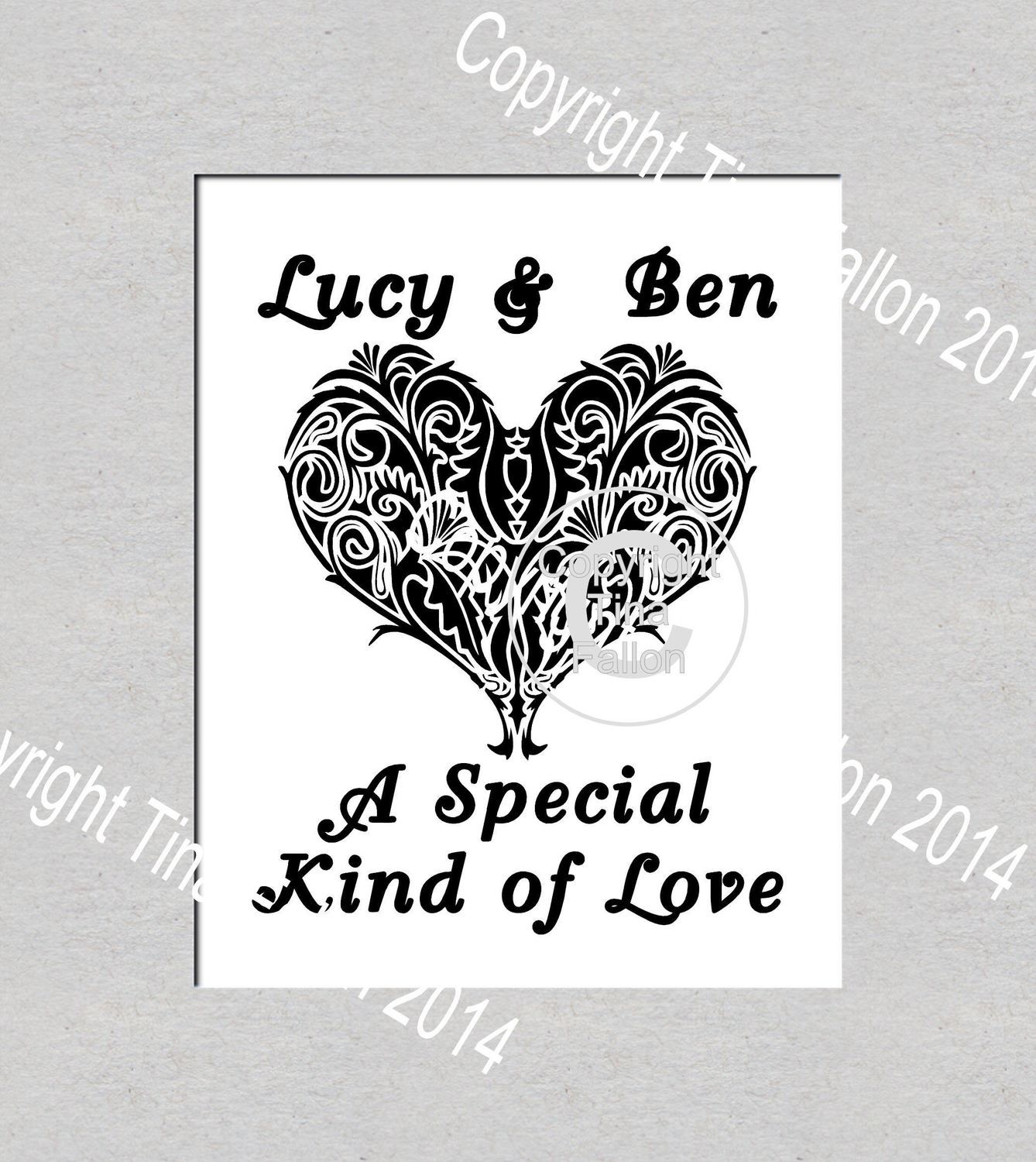 A Special Kind of Love, Vinyl Art Quote