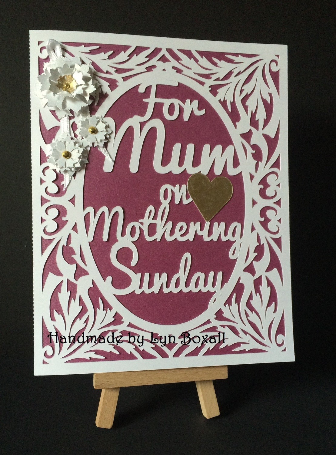 Mum on Mothering Sunday Decorative Card Template