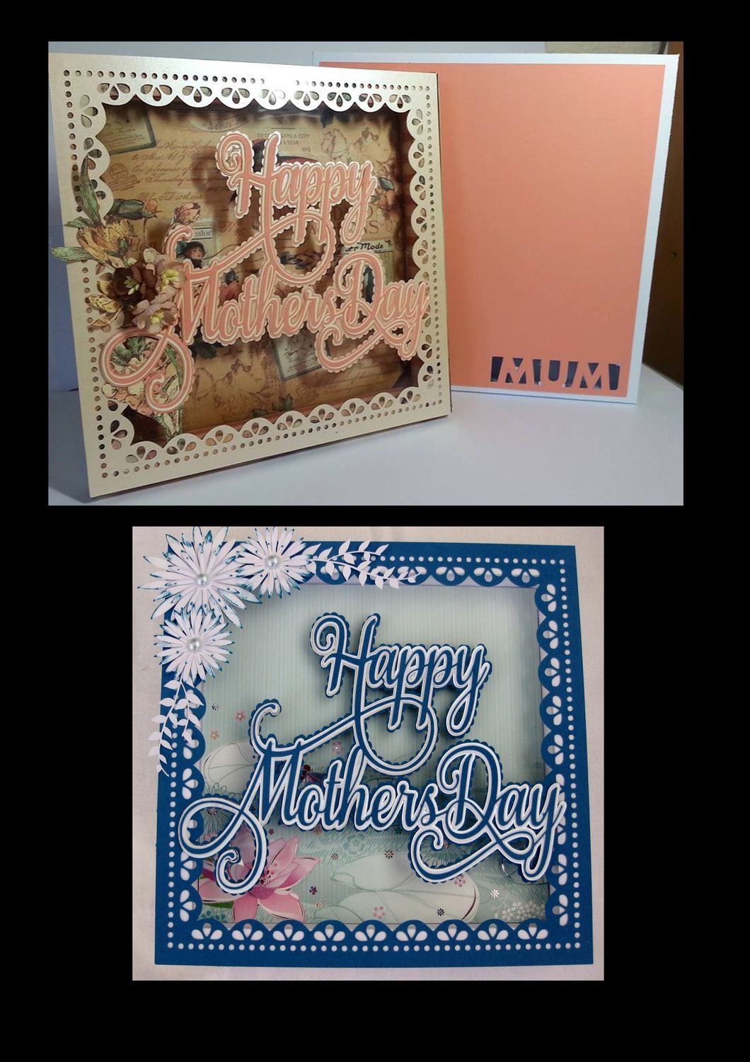 Happy Mothers Day SHADOW BOX with gift box