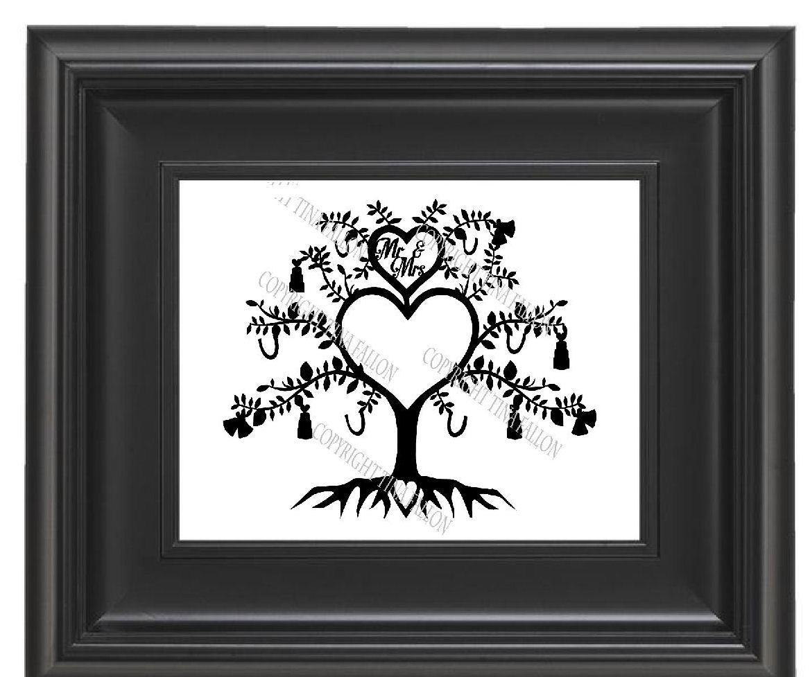 Wedding / Anniversary Tree Papercut No 1