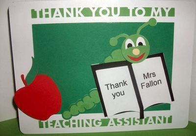 Teaching Assistant Thank You Layered Card Template