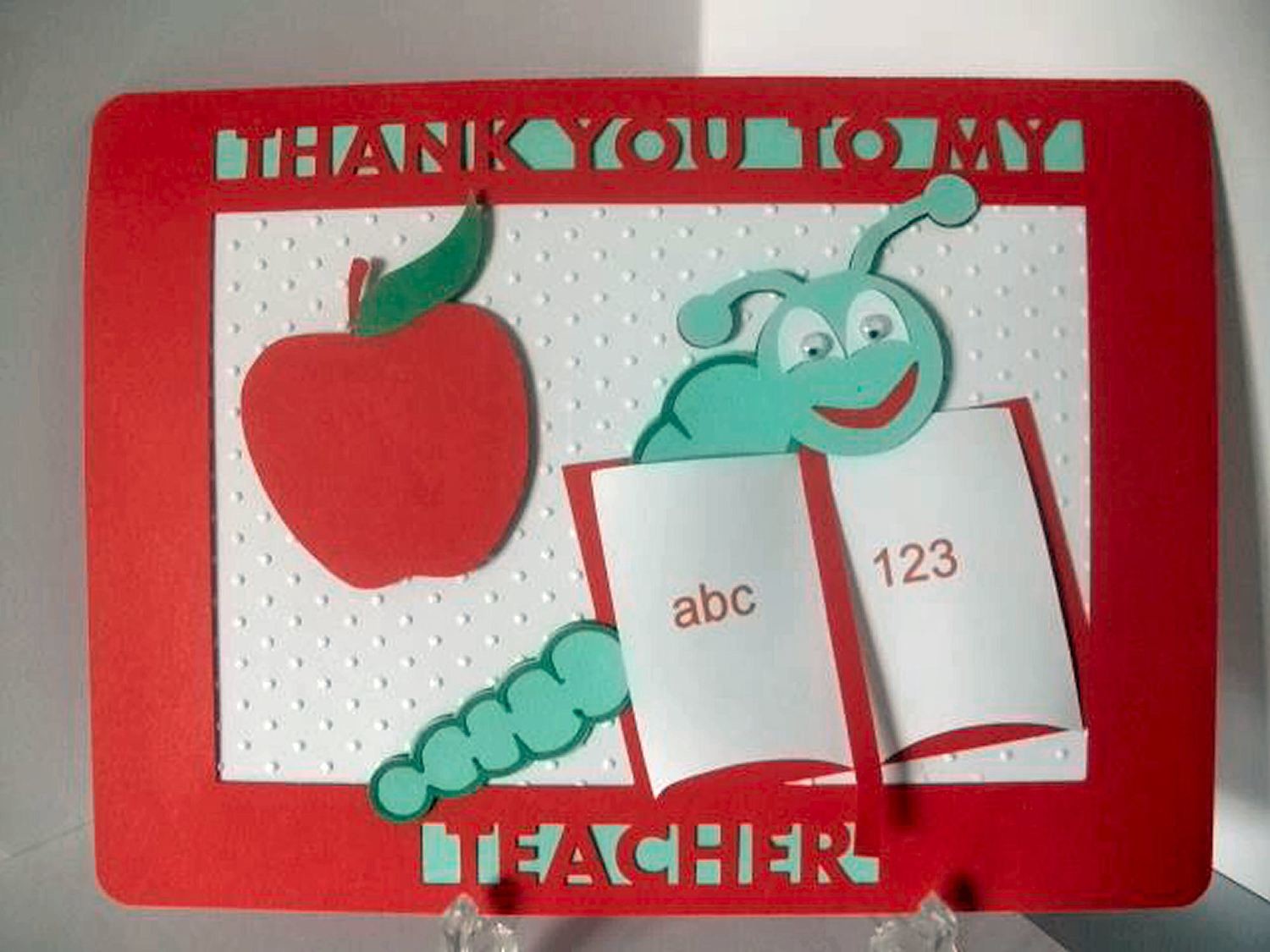 Teacher Thank You Layered Card Template