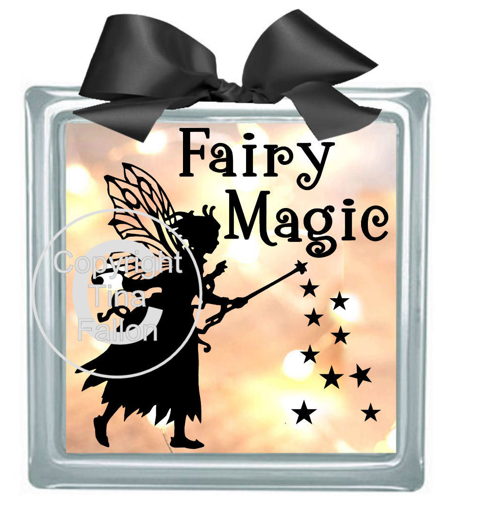 Fairy Magic - design for vinyl and glass blocks