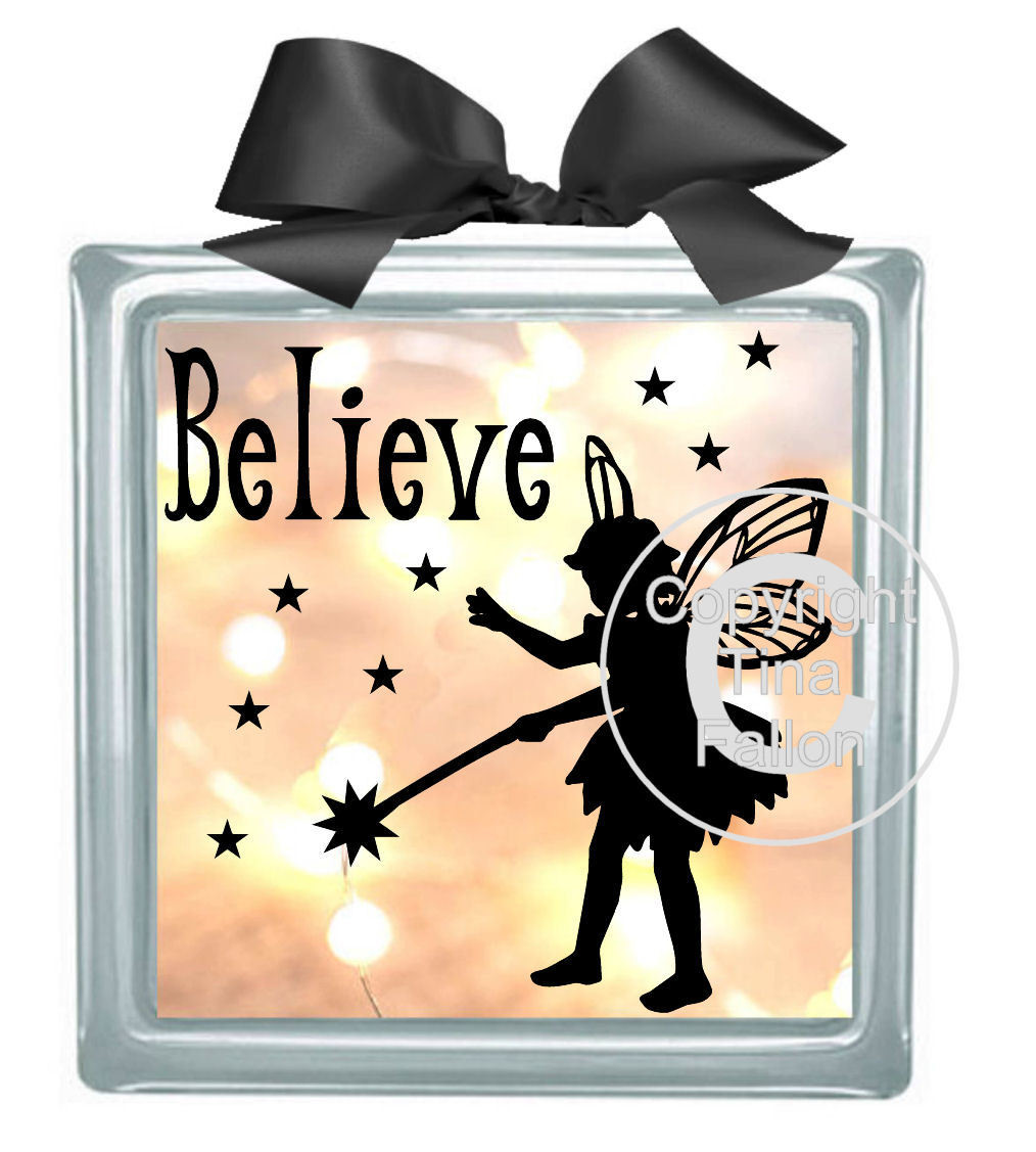 Fairy - Belive No 1 - design for vinyl and glass blocks