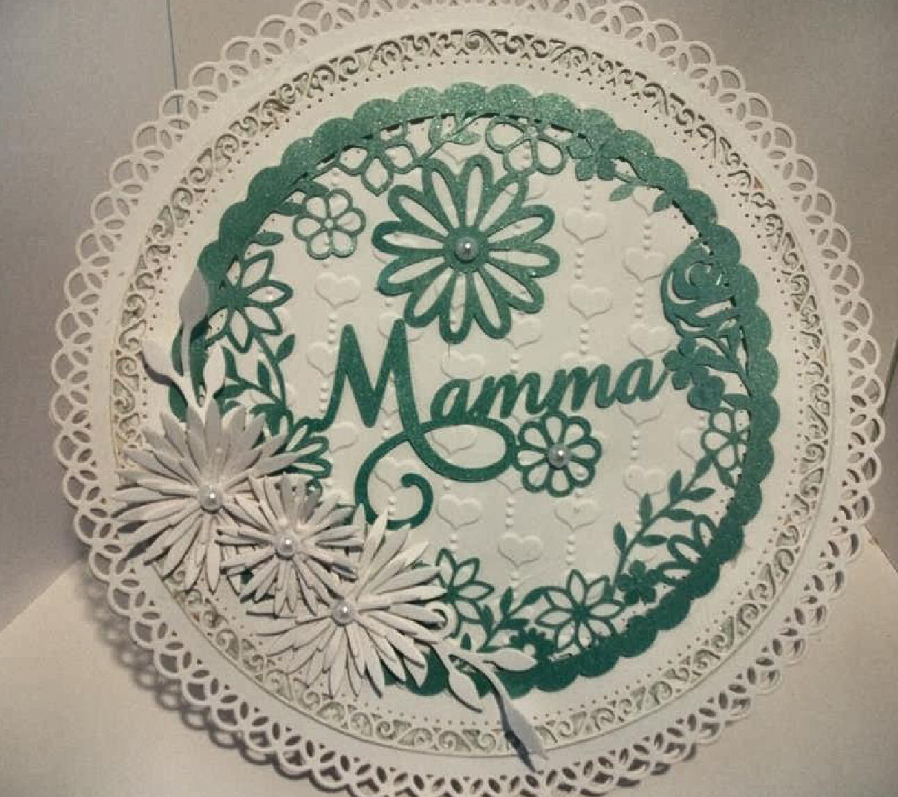 Mamma decorative round framed ideal for Mother's Day.