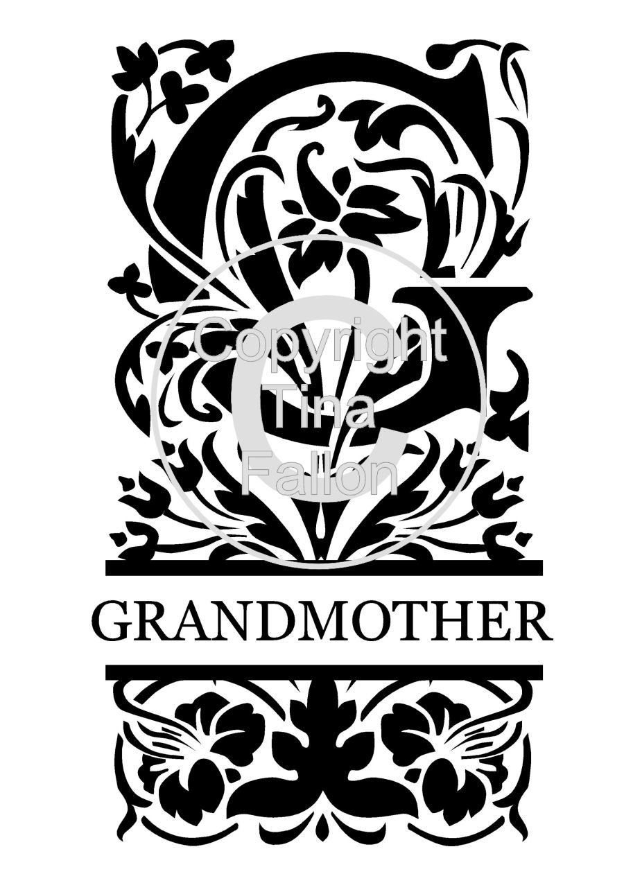 Split Letters - Grandmother