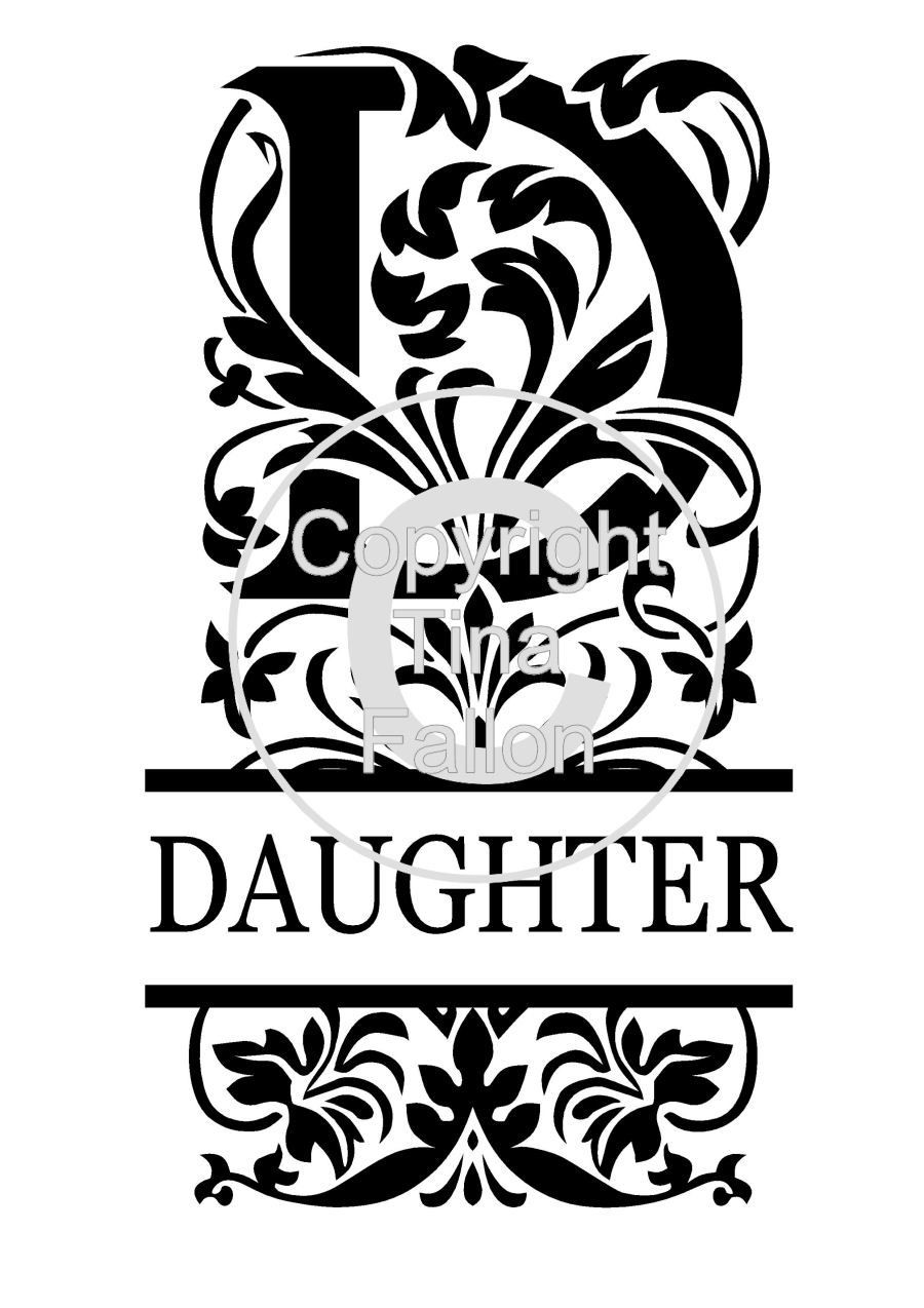 Split Letters - Daughter