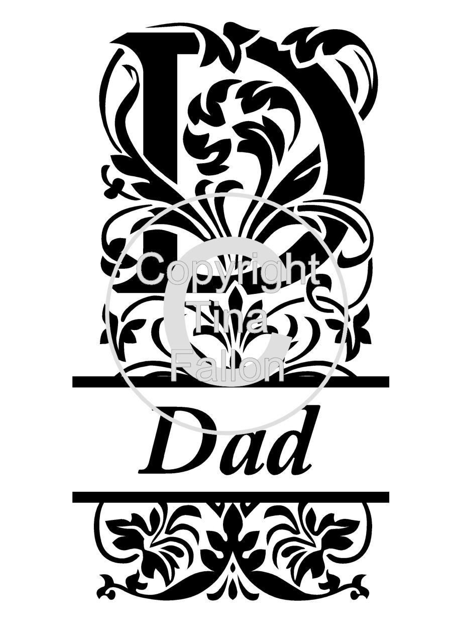 Split Letters - Dad