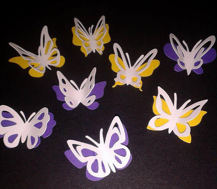Butterflies set of 8