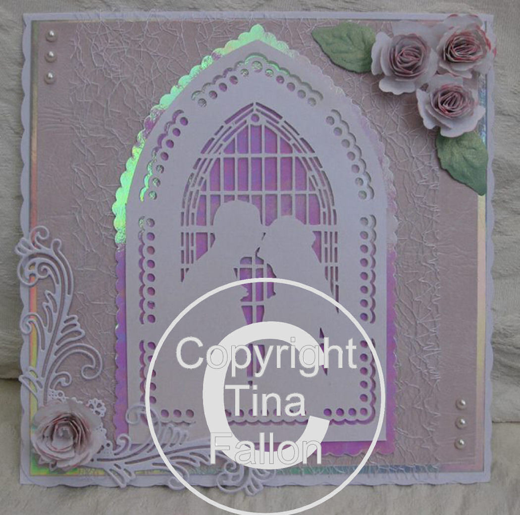 Wedding Couple Card Template and Topper