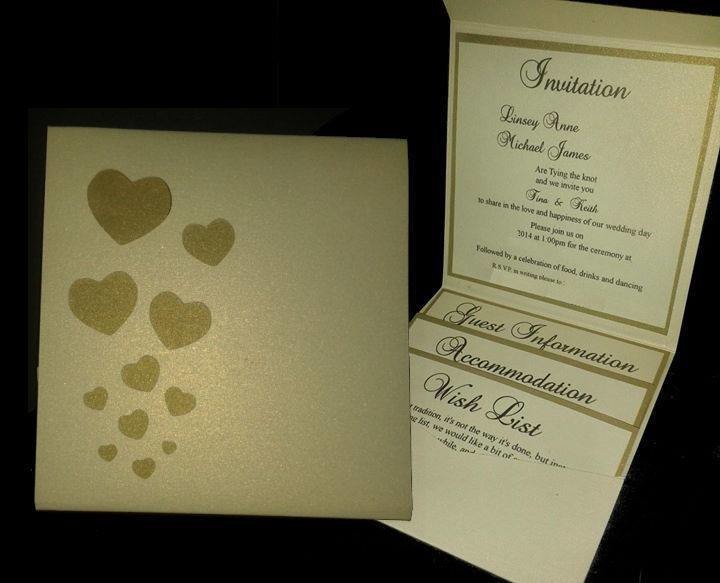 Wedding Invitation Heart Pocket Wallet