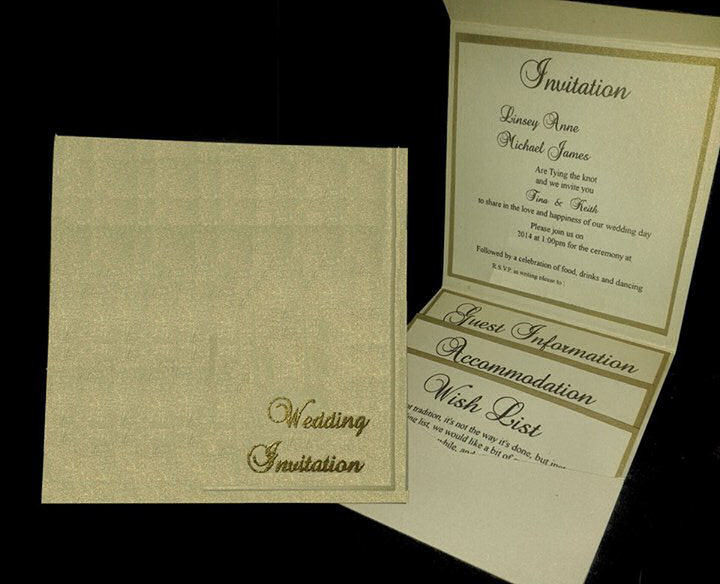 Wedding Invitation Plain Pocket Wallet