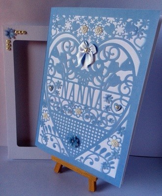 Nanna Birthday Card (with box) beautiful cutout design
