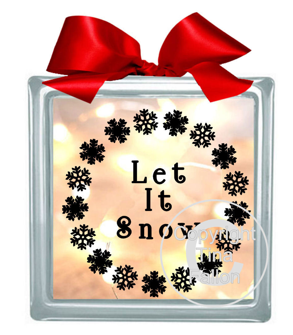Let It Snow Vinyl design for Christmas