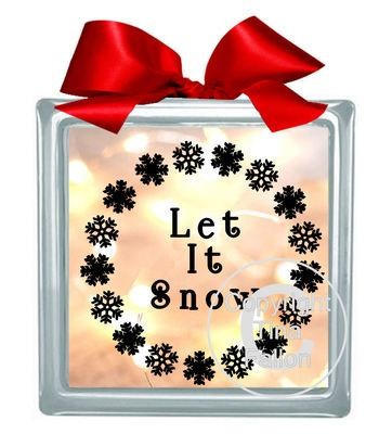 Let It Snow Vinyl design for Christmas