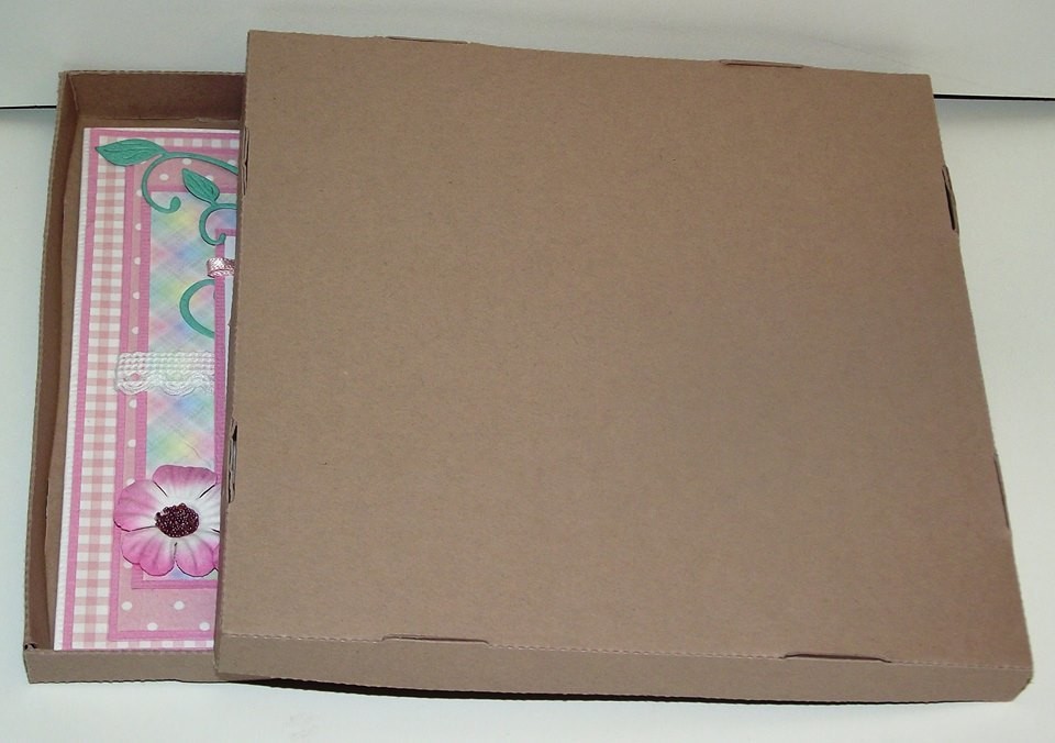 NO GLUE DOUBLE walled square box and lid