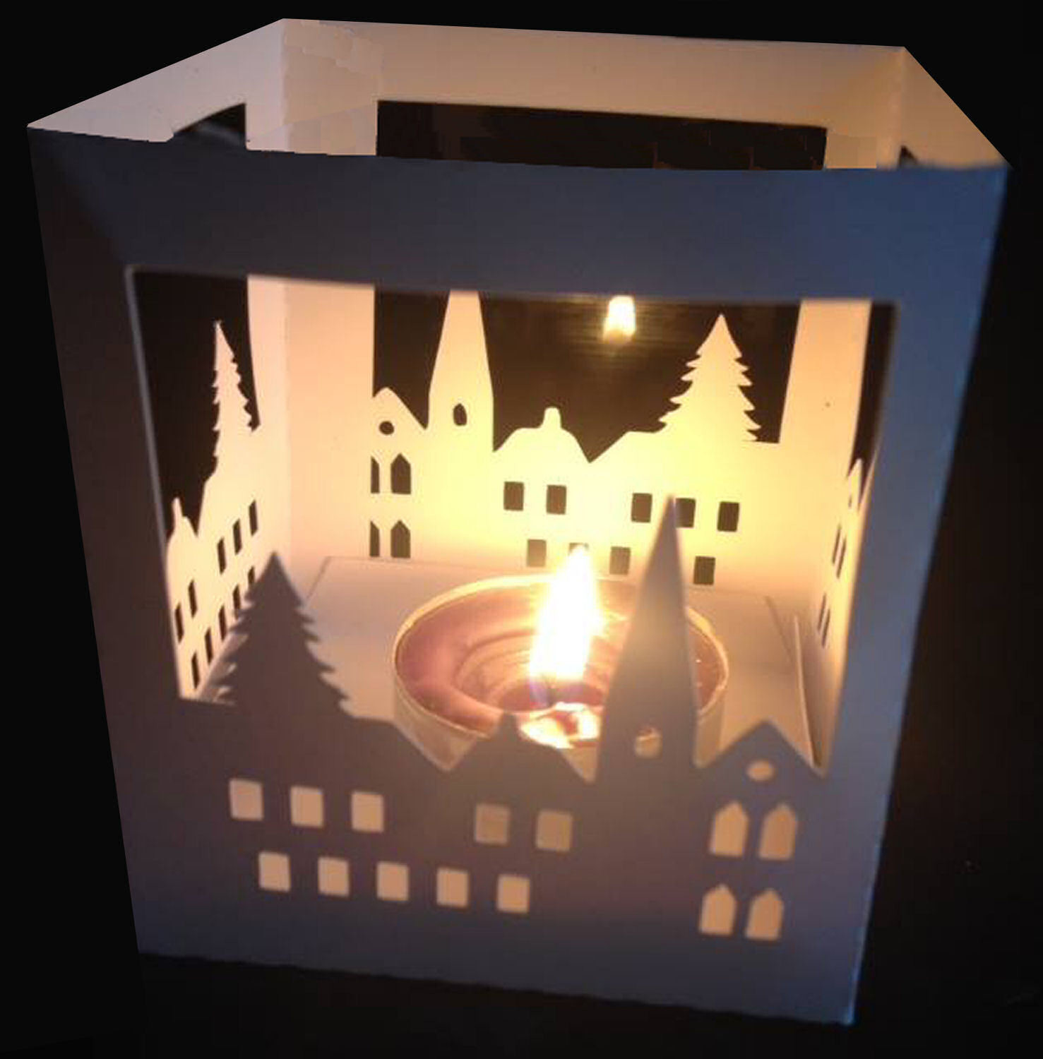 Winter Scene Luminaire or gift box