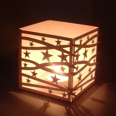 Cube - star pattern luminaire