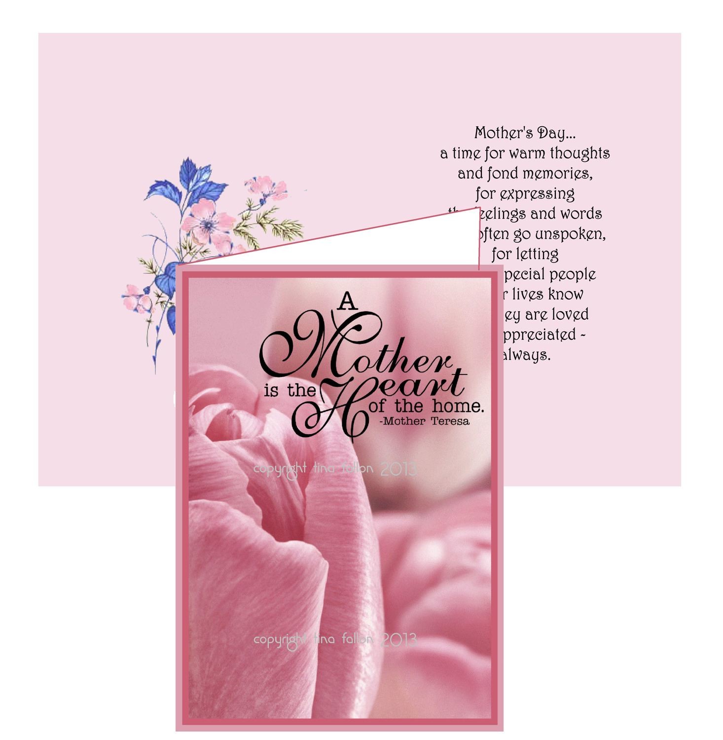 Mothers card no 1 Print n Cut includes card and insert