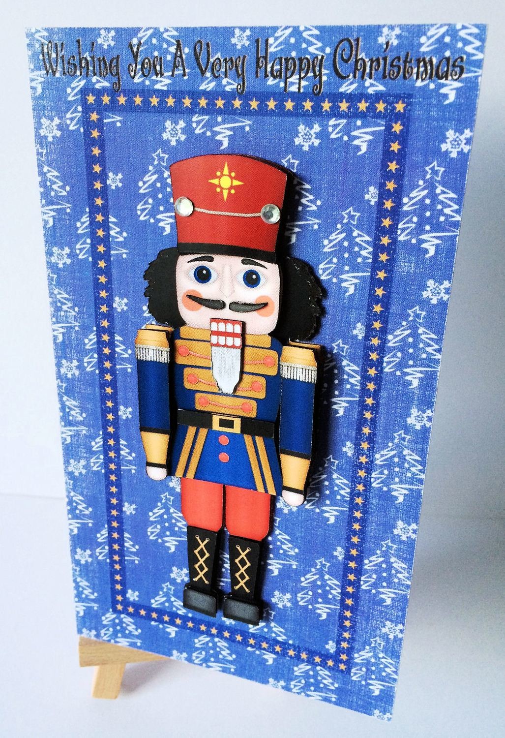 Christmas Nutcracker -Soldier Print N Cut 3d Card approx 6 x 3.5 inches - studio file