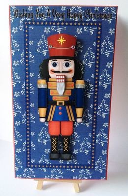 Christmas Nutcracker -Soldier Print N Cut Large Card Topper - studio file