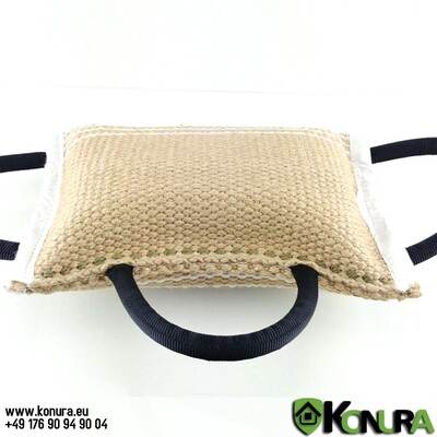 Jute Beißkissen mit 3 Schlaufen Schweikert