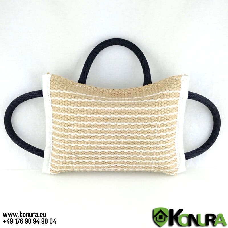 Jute Beißkissen mit 3 Schlaufen Schweikert