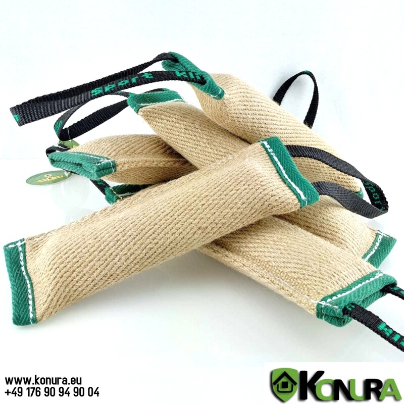 Jute-Beißwülste mit 1 oder 2 Handschlaufe mit und ohne Ton Klin Kassel